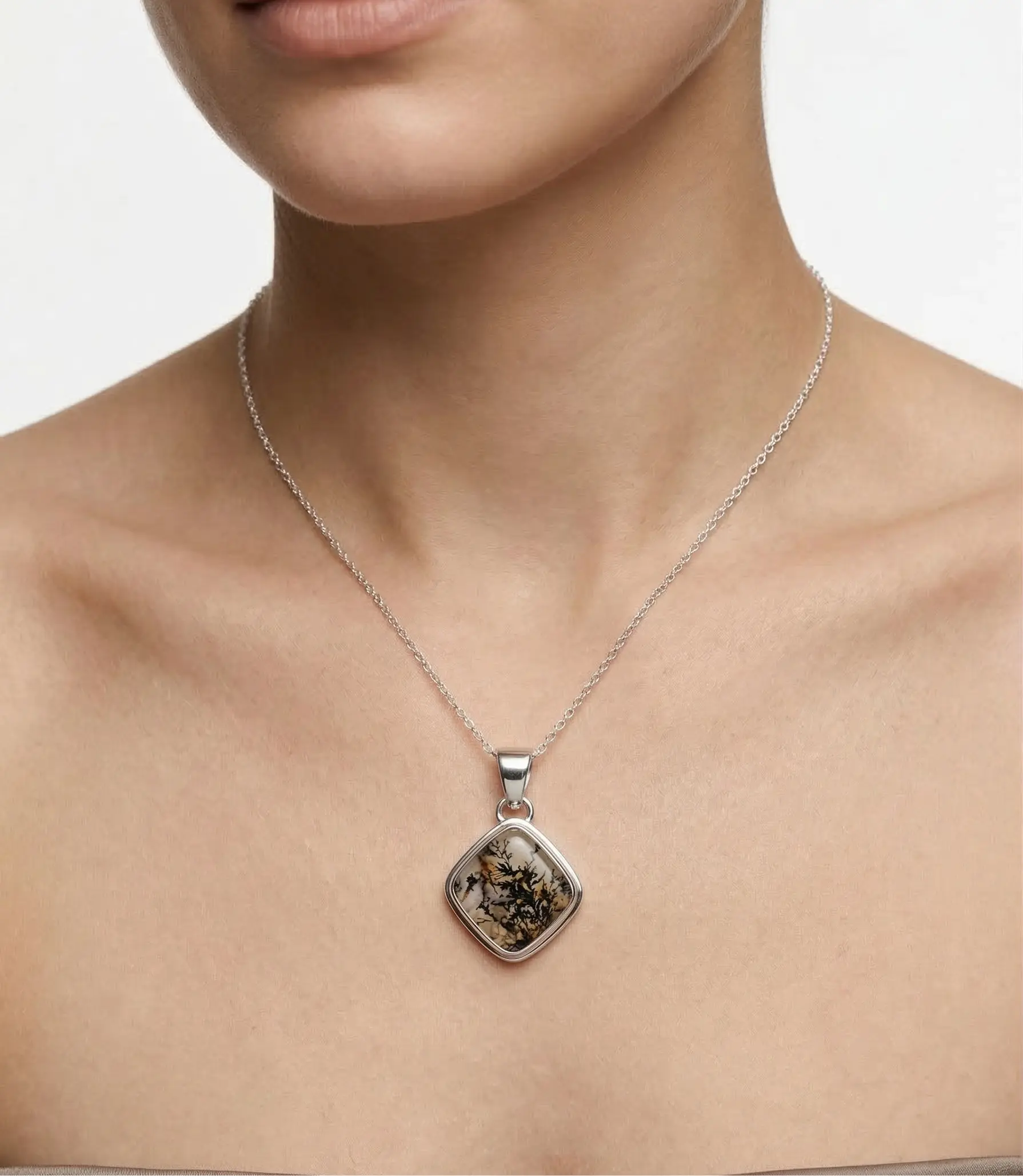 Vestigio Rizoma | Ágata Dendrítica & Plata 925 - 2