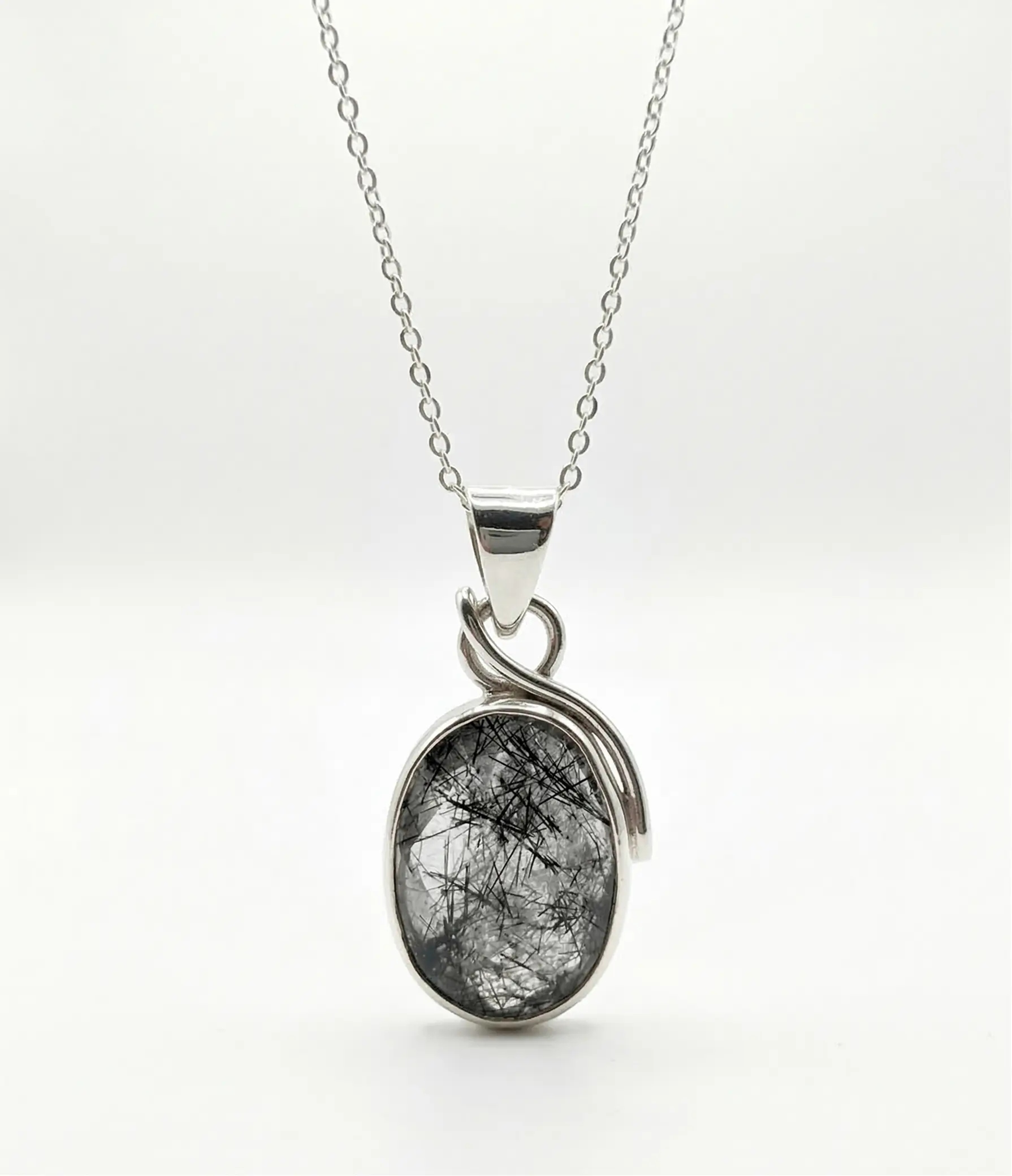 Nexo Rizoma | Cuarzo Turmalinado & Plata 925
