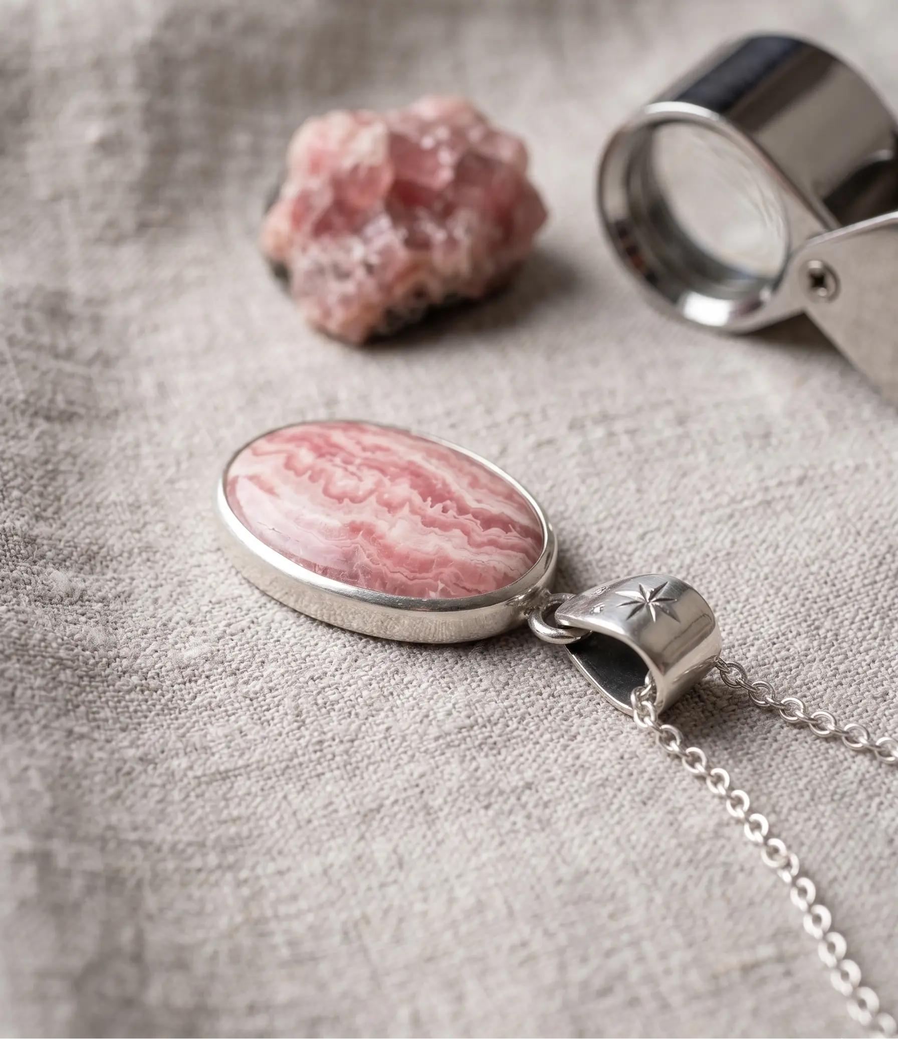 Aura Estelar | Colgante de Rodocrosita & Plata 925 - 3