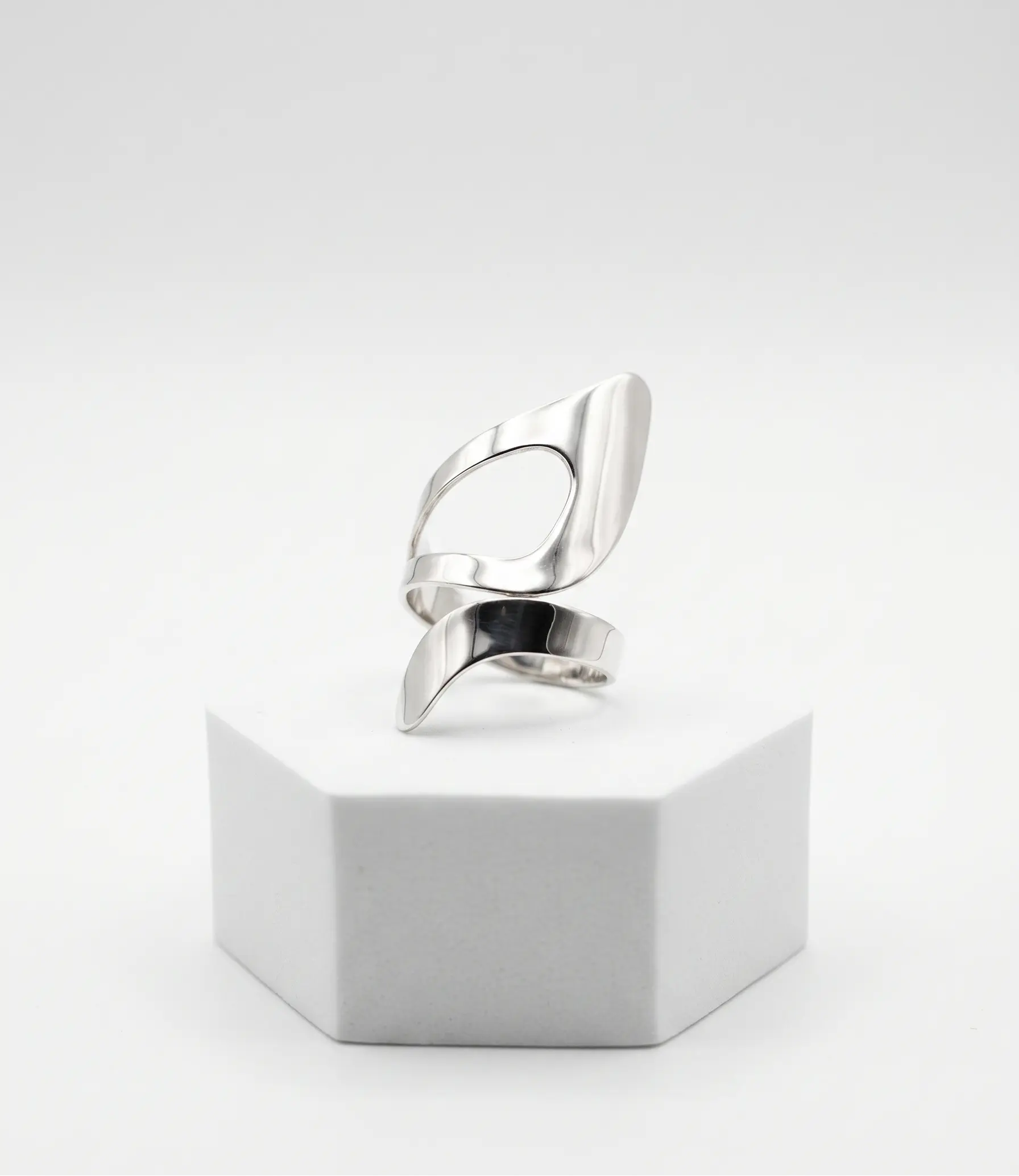 Espiral Orgánica | Anillo de Plata 925