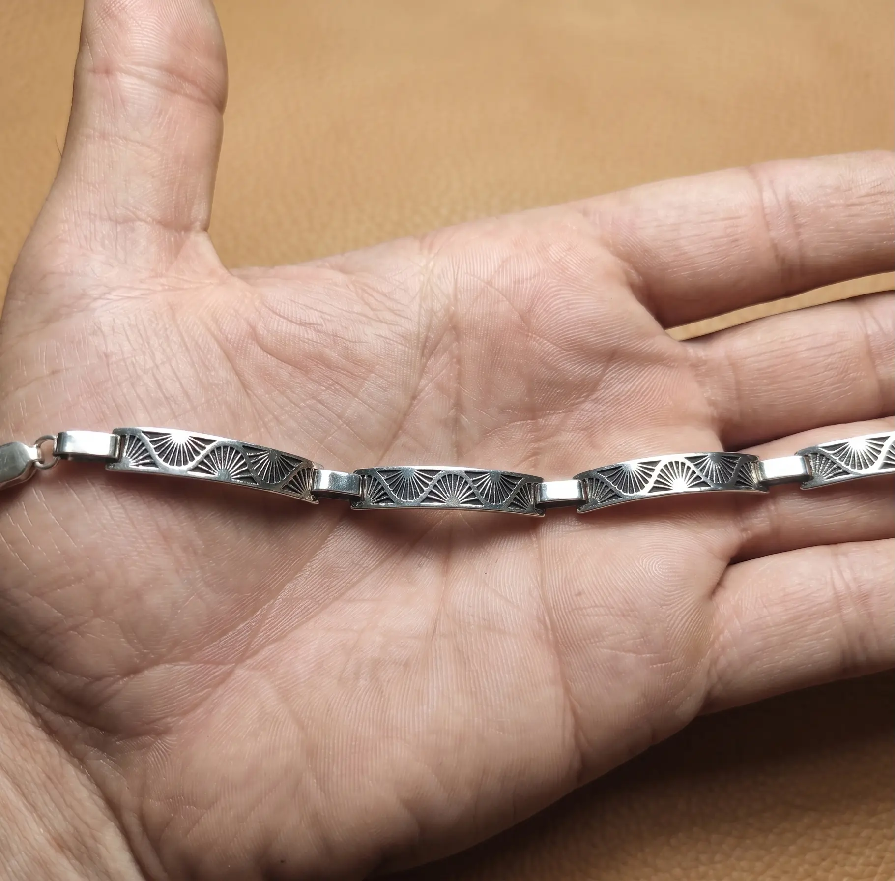 Brazalete Art Deco | Plata 925 - 3
