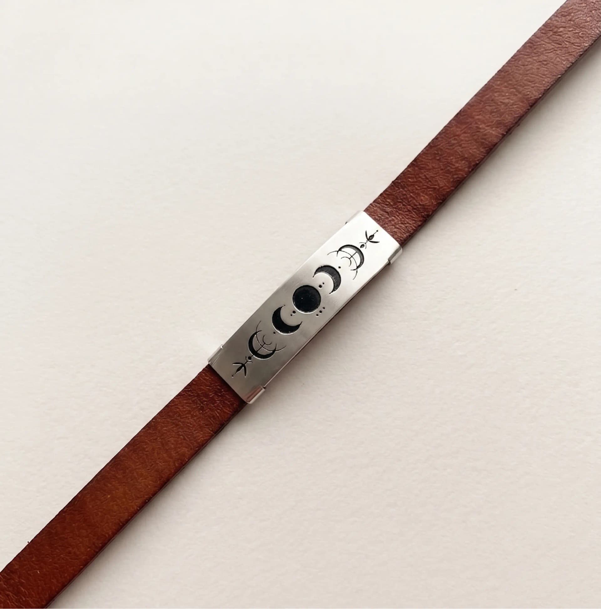 Pulsera Terra | Cuero Natural & Plata 925
